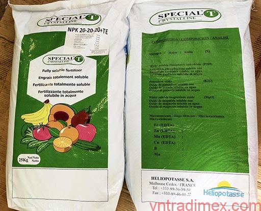 PHÂN BÓN NPK 20-20-20 + TE CAO CẤP