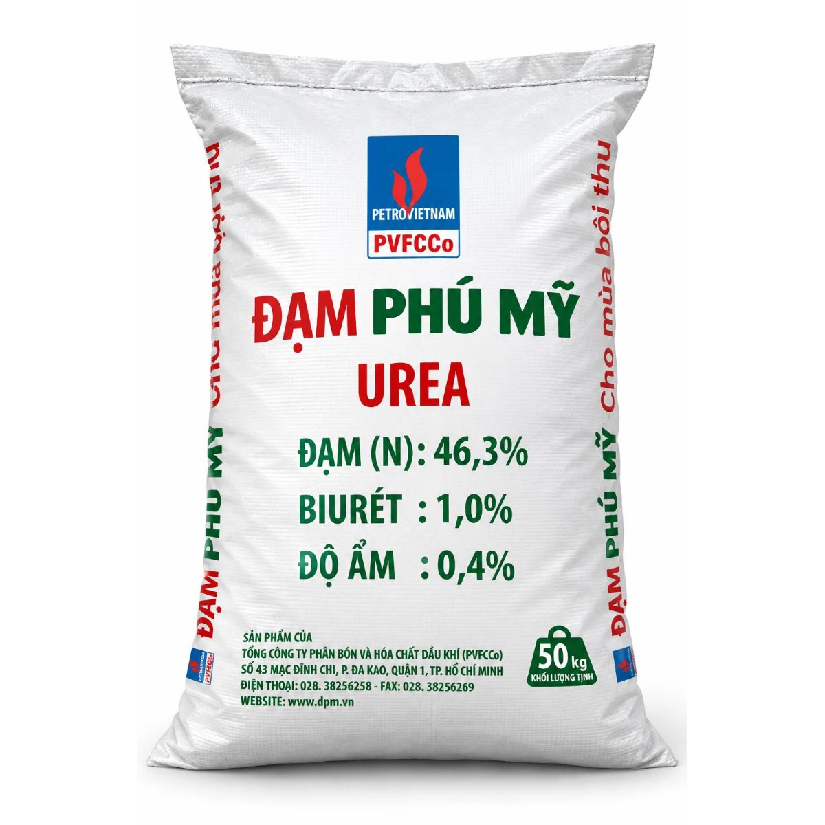 PHÂN ĐẠM UREA – URÊ – UREA N 46% – ĐẠM PHÚ MỸ CHẤT LƯỢNG CAO CẤP